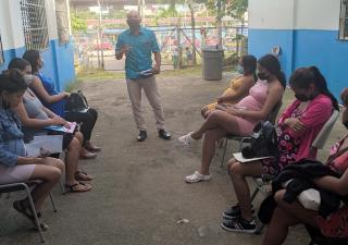 Promoción de la Salud orientando a la población en el distrito de Arraiján