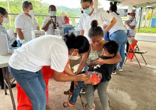 Informe final de vacunación infantil en Cirí de Capira del fin de semana.