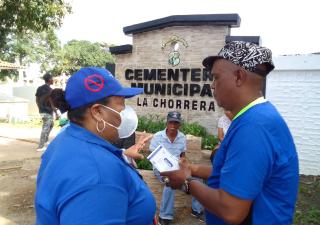 Prevención y eliminación de criaderos en cementerios de Panamá Oeste