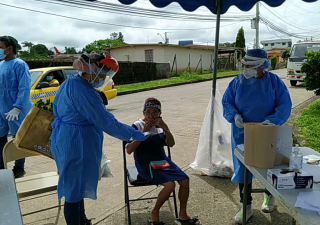 Región de Salud de Panamá Oeste continúa con las acciones COVID en distrito de Arraiján.