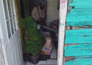 Equipo de control de vectores realizan acciones contra el Aedes Aegipty en el sector de Pacora en Panamá Este