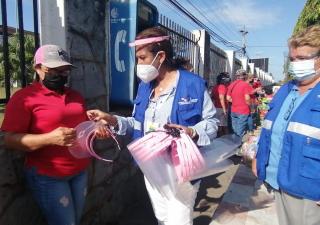 Promueven uso de pantalla facial en Chitré  