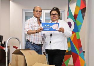 MINSA recibe material para apoyo de transportistas en campaña promocional