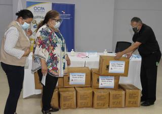 MINSA entrega pantallas faciales a Arquidiócesis de Panamá