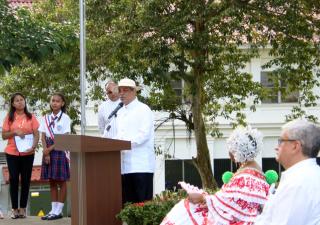 Con acto cívico inician conmemoraciones de efemérides patrias en el Minsa 