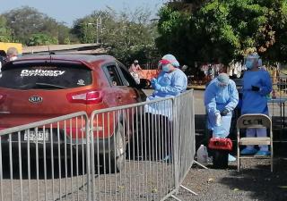 Habilitan puesto de hisopado exprés en Monagrillo 