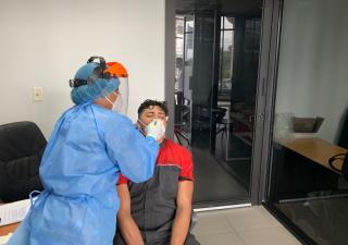 EUT de San Miguelito realizó pruebas de hisopado