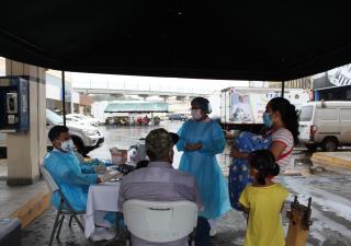 San Miguelito continúa proceso de vacunación auto express   