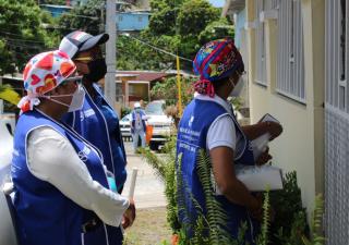 Realizan barrido de hisopados en Brisas del Golf