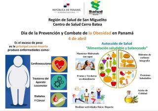 La región de San Miguelito, realizó diversas actividades para conmemorar el Día Nacional de la obesidad  