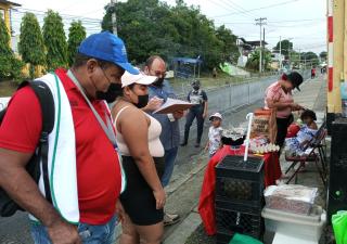 Operativos sanitarios en ruta del desfile en Paraíso 