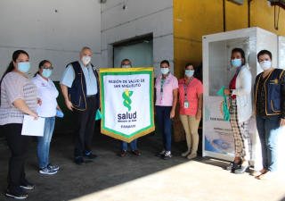 San Miguelito recibe cabinas para realizar hisopados en Centros de Salud.