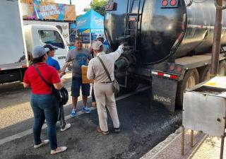 Verifican calidad de agua y cantidad de cloro para culecos en Las Tablas 