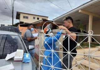 Realizan barrido contra la COVID -19 en San Miguelito 