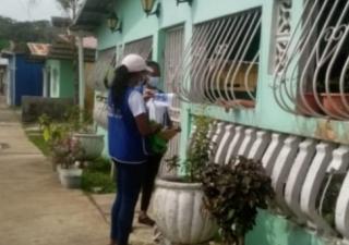 Refuerzan medidas de bioseguridad en la comunidad de Buena Vista en Colón