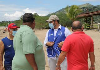 Autoridad sanitaria verifica playa Veracruz