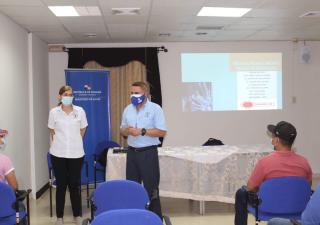 Funcionarios de la regional de Veraguas realiza varias medidas de bioseguridad en Santiago