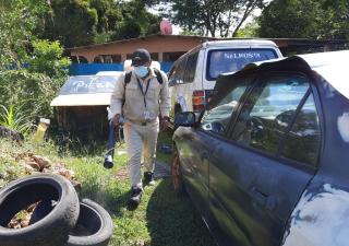 Realizan nebulización en talleres de Santiago, Veraguas