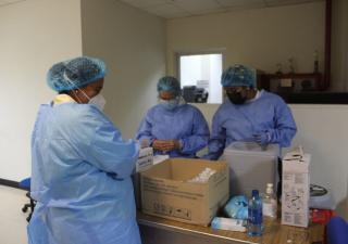 Proceso de vacunación a colaboradores de la Salud en Veraguas