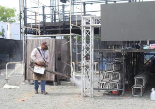Control de Vectores realizó fumigación en avenida central de Santiago 