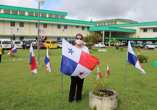 Minsa en Veraguas rinde honor a la patria
