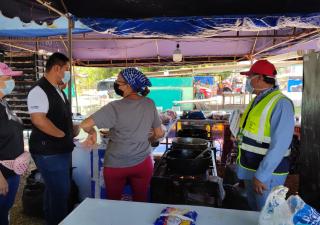 Ministerio de Salud vigilante en la romería a Jesús Nazareno de Atalaya