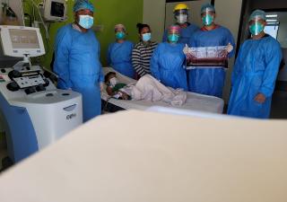 Realizan primera eritrioaféresis terapéutica a paciente Covid en el Hospital Dr. Luis "Chicho" Fábrega 