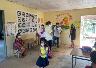 Autoridades de Salud en Veraguas visitan jardines educativos en el distrito de Soná