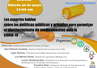 Farmacia y Drogas del MINSA participa en Webinar