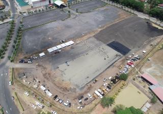 Avanza construcción del Hospital Modular para pacientes afectados por COVID-19