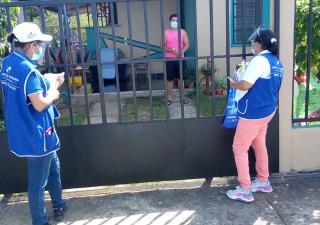 EUT visita a pacientes de COVID-19 en aislamiento domiciliario