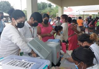 Centro de salud de Cerro Azul realizó gira a la comunidad de Pacora