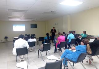  Capacitación del DTI-R de malaria en instalaciones de Salud de la Región de Panamá Este. 