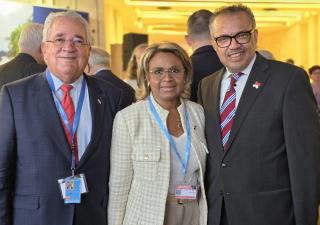 Director de la OMS se reúne con viceministra de Salud