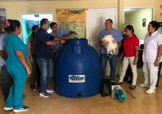 Refuerzan abastecimiento de agua en el Centro de Salud de Rincón Hondo de los Pozos