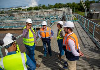 Ministro de Salud recorre las instalaciones de la Planta de Tratamiento en Juan Díaz