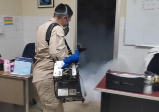 Control de vectores nebulizan sede regional en Chiriquí