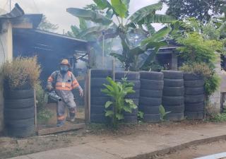  Control de vectores del Minsa inspecciona las viviendas en el distrito de Chepo