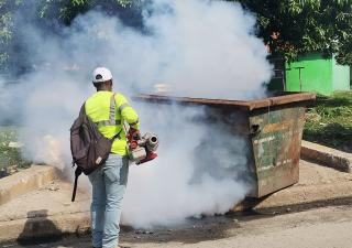 Acciones contra el dengue ejecutadas por el equipo  de la región Metropolitana