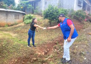 Región de Salud de Panamá Oeste continuó los operativos de dengue en el distrito de Arraiján. 
