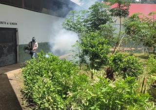 Jornada de limpieza y nebulización en la Región de Salud de Chiriquí