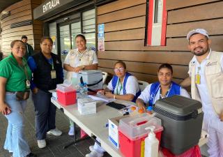 Enfermería regional realiza  jornada de vacunación en puntos de los corregimientos de Ancón y Veracruz  