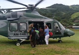 Minsa y Senan realizan evacuación de un paciente de Quebrada Negra en Kankintú