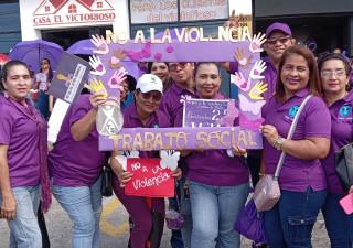 La Región de Salud Panamá Oeste conmemora el Día Internacional de la Eliminación de la Violencia contra la Mujer