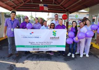 Región de Salud de Herrera participa de cadena humana contra la violencia 