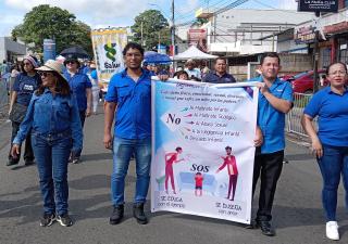 Minsa en Panamá Oeste participa en desfiles de independencia de Panamá de España