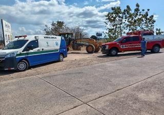Paramédicos del Minsa brindan apoyo tras registrarse conato de incendio en el área de Cañera 