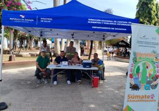 Minsa en Veraguas participa en feria de mascotas en el Parque Juan Demóstenes Arosemena 