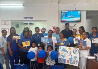 En las instalaciones de salud en Panamá Norte celebran con actividades "Día de la Concienciación sobre el Autismo"