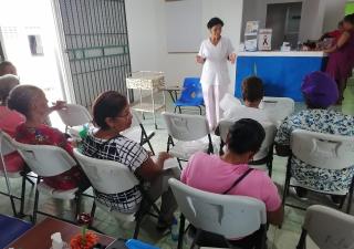 Minsa orienta a la población de María Chiquita en Colón sobre buenas prácticas saludables